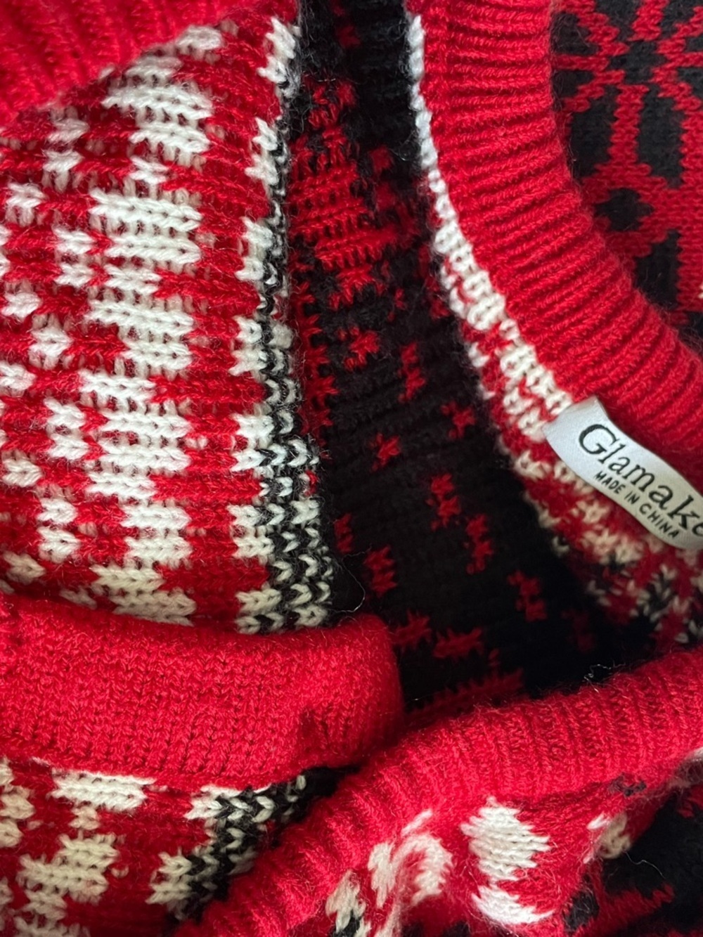 Like new Reindeer Knit Pajama Romper - Picture 5 of 6